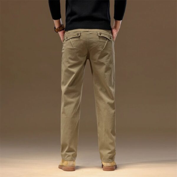 2024 Men's Pure Cotton Slim Straight Casual Pants – Stylish & Versatile Autumn Trousers - Image 6