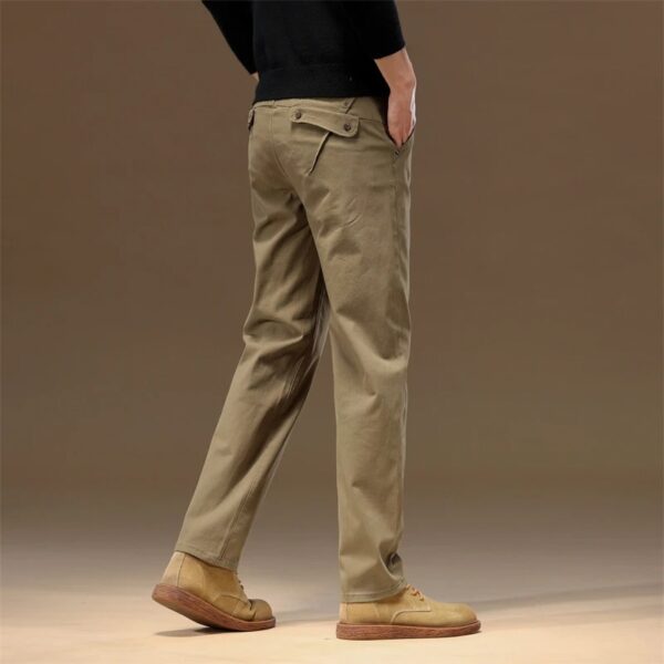 2024 Men's Pure Cotton Slim Straight Casual Pants – Stylish & Versatile Autumn Trousers - Image 5