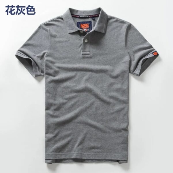 Summer Mens Polo shirts Cotton Shirts Short Sleeve - Image 4