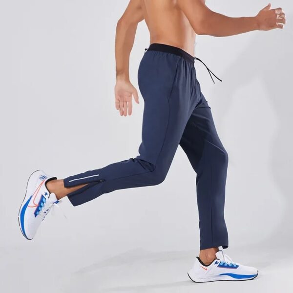 Men’s Running Sweatpants – Quick-Dry Joggers with Waist Belt Bag Pocket