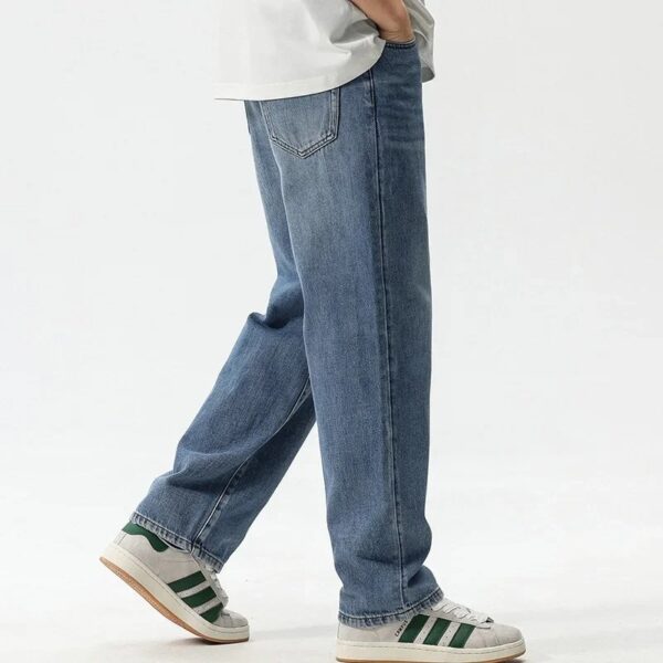 New Mens Baggy Jeans High-quality Street Youth Retro Fashion Pants Male - Image 4