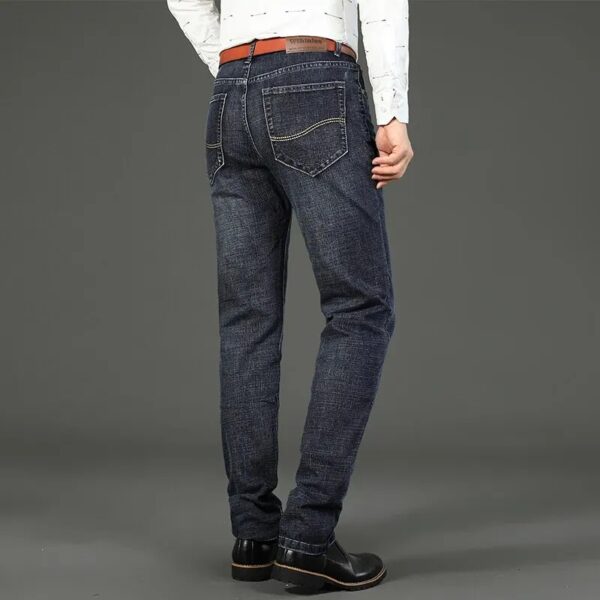 Wthinlee New Business Men's Jeans Casual Straight Stretch - Image 4