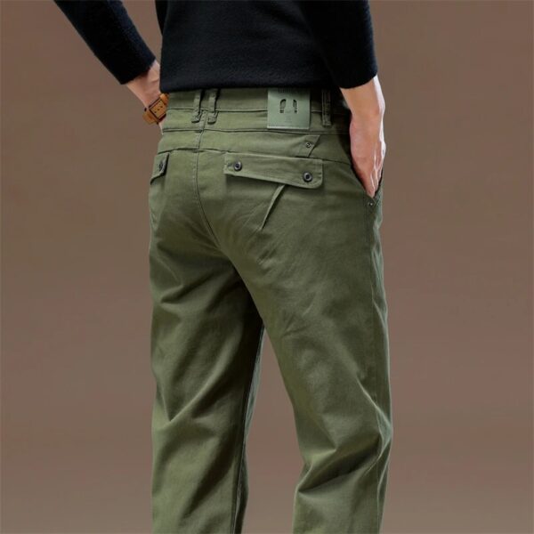 2024 Men's Pure Cotton Slim Straight Casual Pants – Stylish & Versatile Autumn Trousers - Image 7