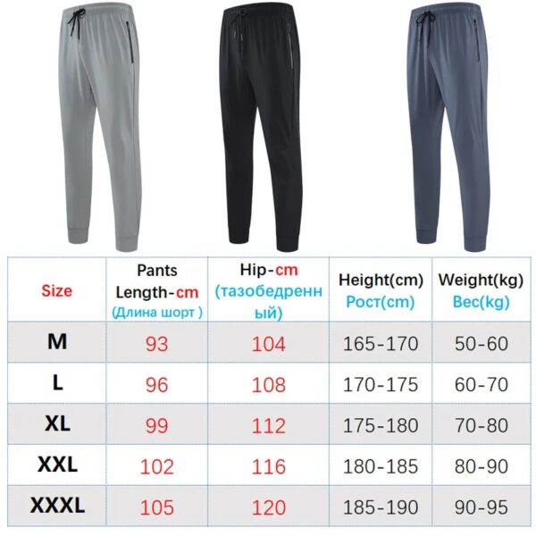 Men’s Quick-Dry Nylon Sport Pants – High-Quality Joggers for Running & Fitness - Image 7